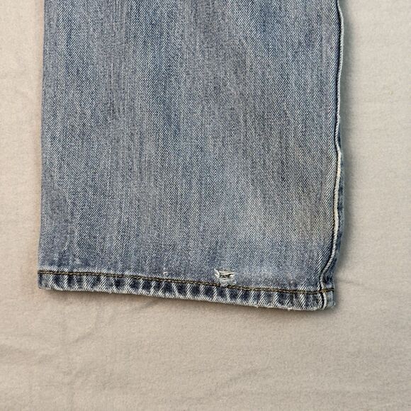 Levi's 501xx Jeans Mens 36x29 Straight Leg Button Fly Blue Denim Distressed - Picture 5 of 16
